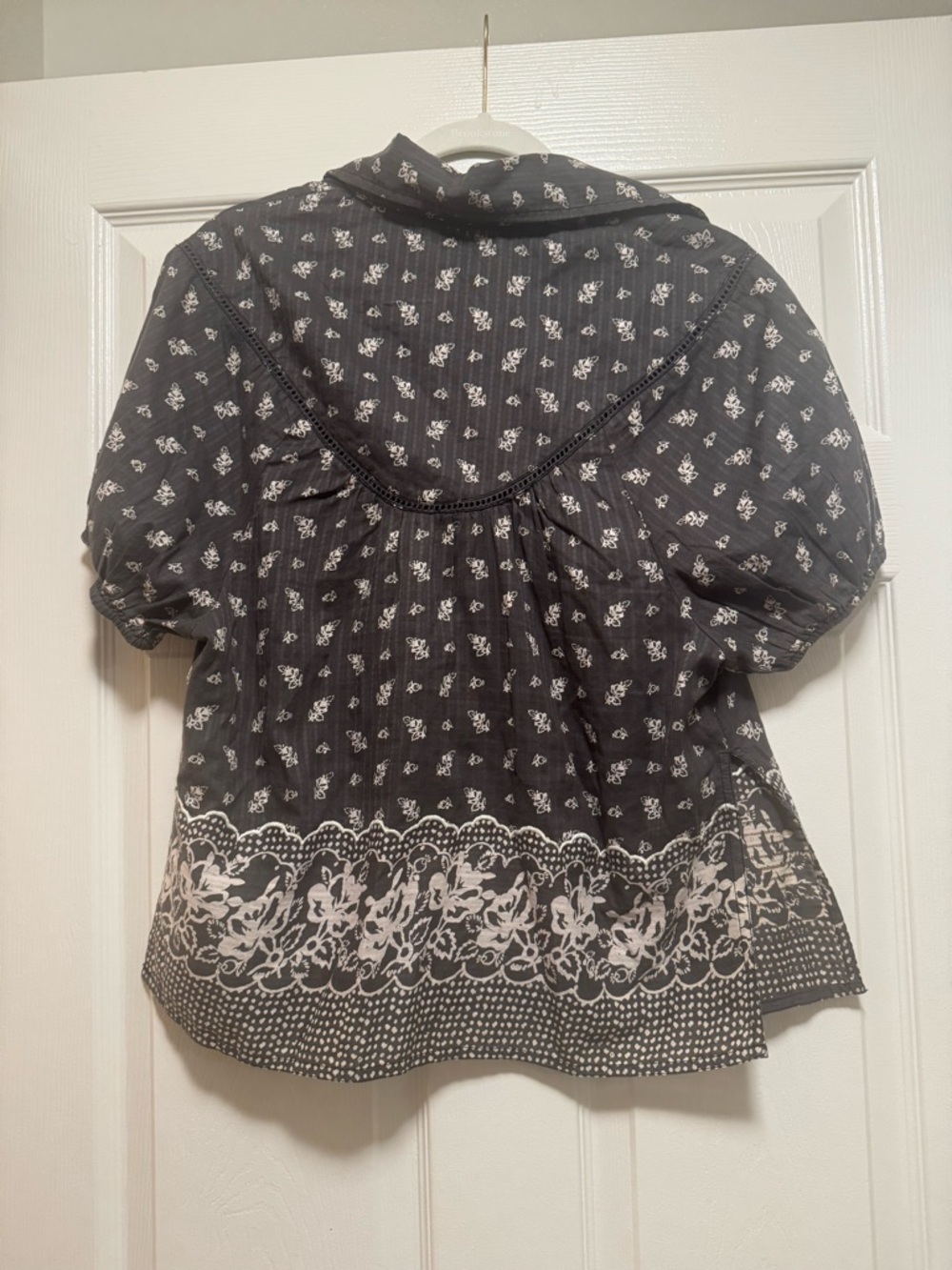 Pilcro Short-Sleeve Pop Over Blouse - Picture 8 of 14